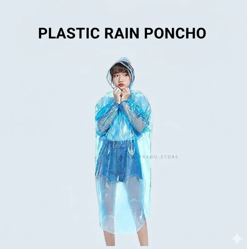 Prago Plastic Rain Poncho