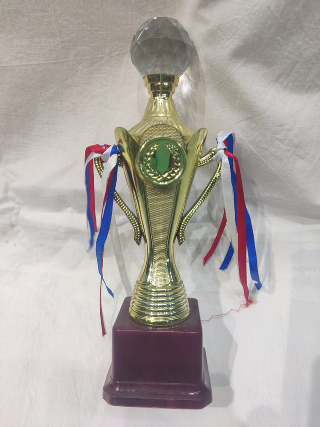 Trophy with Crystal & Ribbons ABS6