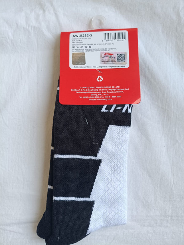 Li Ning Mens Hi-Quarter Socks