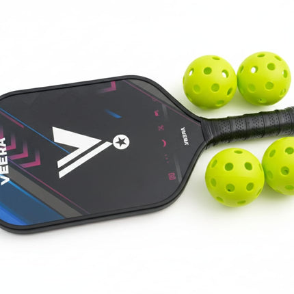 Veera Tycoon SL201 Pickleball Paddles With 4 Balls & Cover