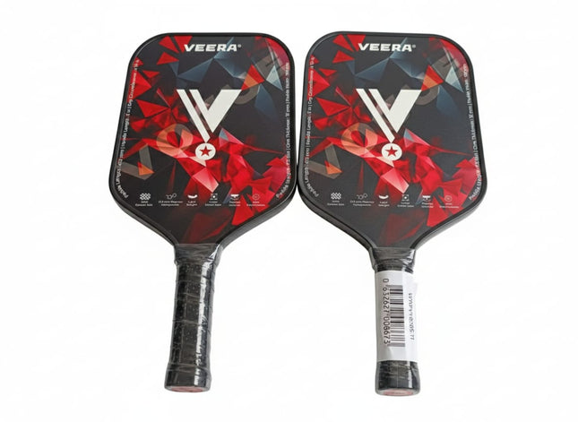 Veera Vogue SL205 Pickleball Paddles With 4 Balls & Cover