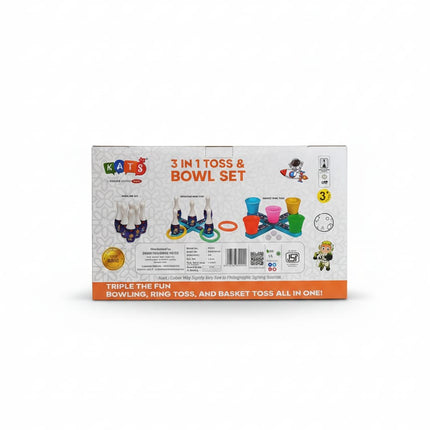Kats 3 In 1 Toss & Bowl Set