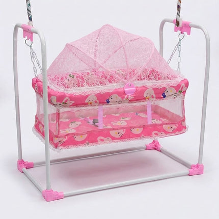 Nanne Munne Premium Folding Baby Cradle & Jhula with Protective Mosquito Net-Jhulla