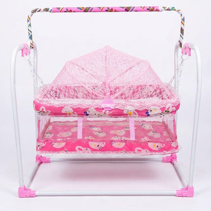 Nanne Munne Premium Folding Baby Cradle & Jhula with Protective Mosquito Net-Jhulla
