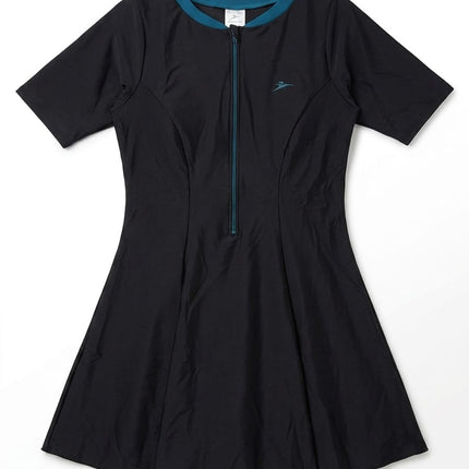 SPEEDO AF CLSDBK S.Sleeve Swimdress With Boyleg