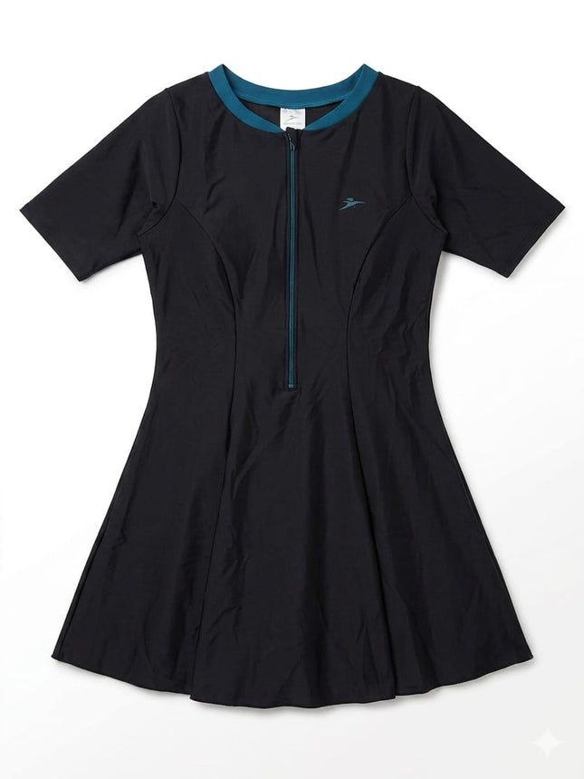SPEEDO AF CLSDBK S.Sleeve Swimdress With Boyleg
