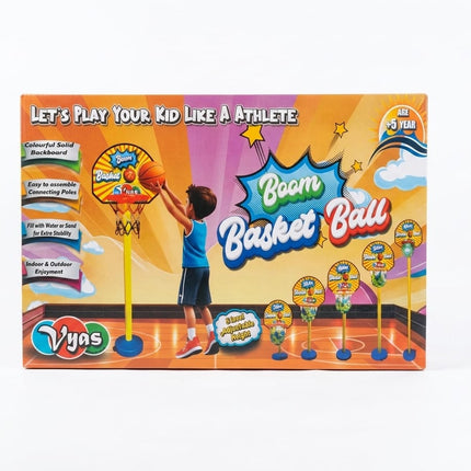Vyas 5 Level Adjustable Height Boom Basket Ball