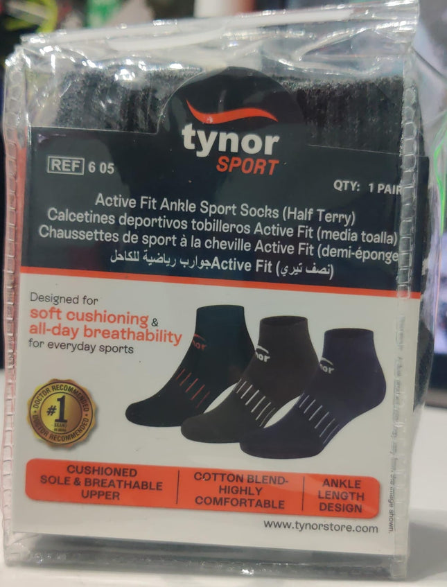 Tynor Active Fit Ankle Sport Socks (Half Terry)