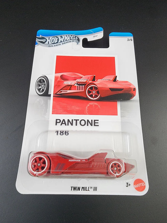 Mattel Hotwheels Silver Series Pantone 186 Car