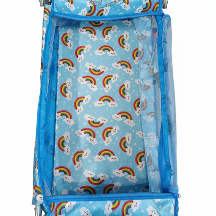 Premium 2-in-1 Foldable Baby Cradle Cum Stroller With Mosquito Net-Jhulla