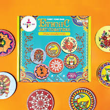 Kalakaram Ethnic Art Coasters Painting Kit