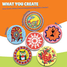 Kalakaram Ethnic Art Coasters Painting Kit