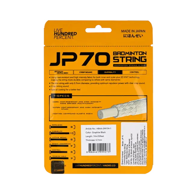 HUNDRED JP70 Badminton String