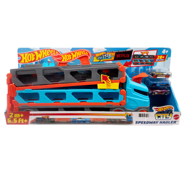 Mattel Hotwheels Hauler Speed Track Transporter