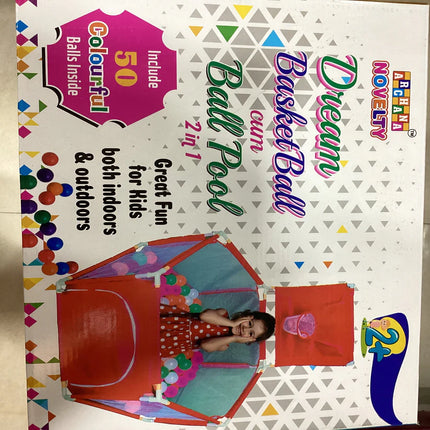 Archana Novelty Dream Basketball Cum Ball Pool 2 In 1