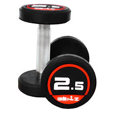 GEN.Z Dumbbell Round Black (2.5kg ,5kg, 7.5kg ,10 Kg) - Pc