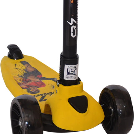 CR7 Speed Runner 3-Wheel Kids Scooter with Music (2 Front, 1 Back Wheel)