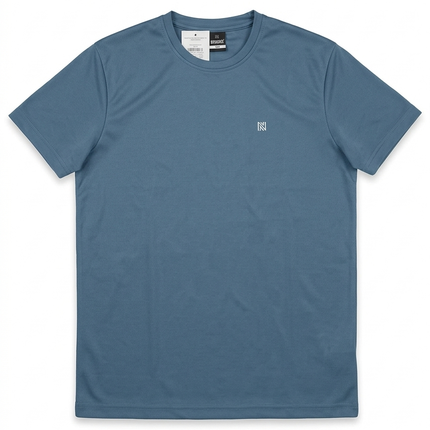 NNN Dot Knit Round Neck Half Sleeve T-Shirt