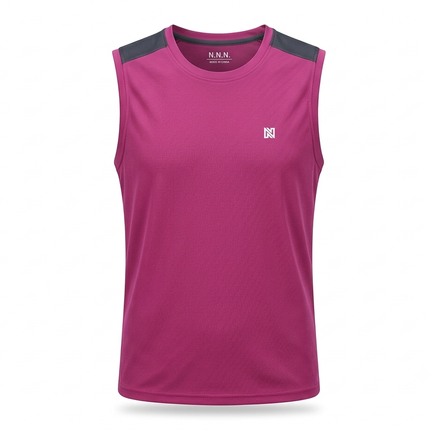 NNN Sleeveless Dot Knit T-Shirt