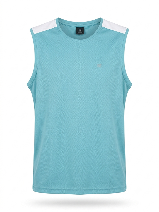 NNN Sleeveless Dot Knit T-Shirt