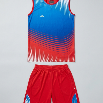 Fenta Sublimation Sleeveless Volleyball Kit  (T-Shirt With Shorts)
